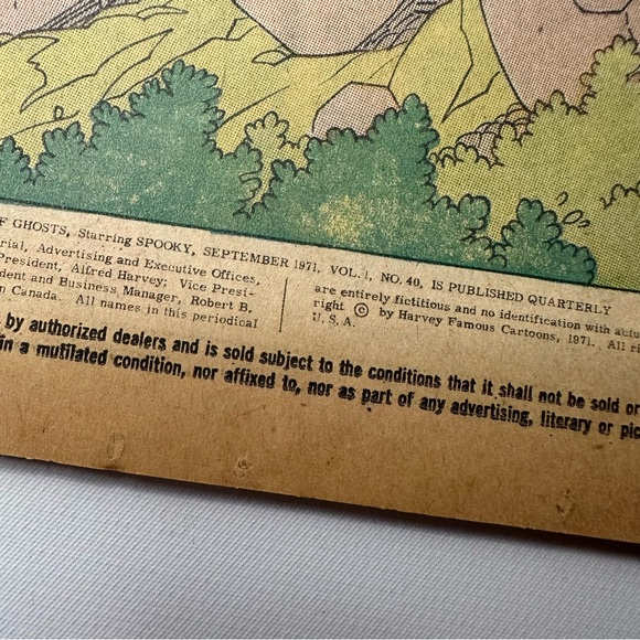 Tuff Ghosts Starring Spooky Fireworks No. 40 Sept. 71’ Harvey Comic Book VTG - Picture 5 of 8